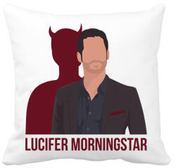 printfashion Lucifer Morningstar - Párnahuzat, Díszpárnahuzat - Fehér (1992483)