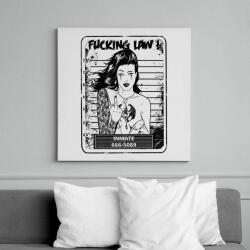 printfashion Rohadt törvény - Vászonkép - Fehér (6620889)