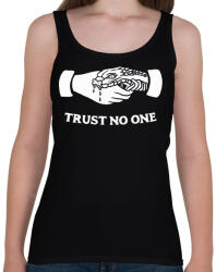 printfashion Trust no one! - Női atléta - Fekete (2362252)