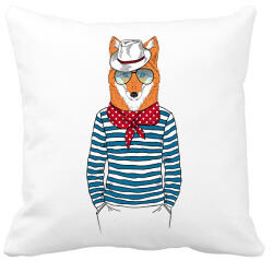 printfashion Mr. Fox - Párnahuzat, Díszpárnahuzat - Fehér (1258719)