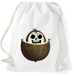 printfashion Napszemüveges kókusz - Sportzsák, Tornazsák - Fehér (14140710)