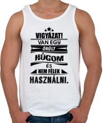 printfashion Van egy őrült húgom és. . . - Férfi atléta - Fehér (971698)