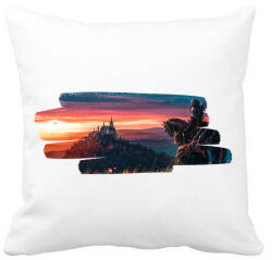 printfashion Witcher - Párnahuzat, Díszpárnahuzat - Fehér (4848715)