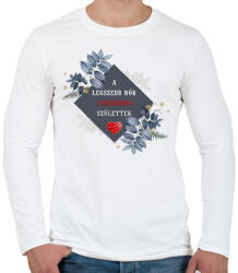 printfashion Legszebb nők február - Férfi hosszú ujjú póló - Fehér (2749906)