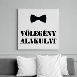 printfashion vőlegény alakulat - Vászonkép - Fehér (6638352)