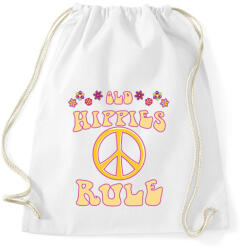 printfashion Old hippies rule - Sportzsák, Tornazsák - Fehér (7107871)