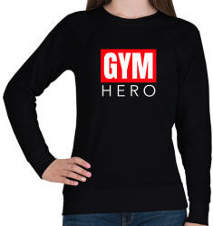 printfashion GYM HERO - Női pulóver - Fekete (10455797)