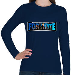 printfashion Fortnite4 - Női hosszú ujjú póló - Sötétkék (4321727)
