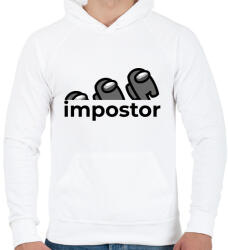 printfashion Impostor - Among us - Férfi kapucnis pulóver - Fehér (3923656)