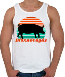 printfashion Disznóvágás - Férfi atléta - Fehér (10268688)