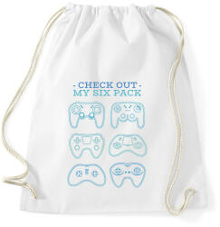 printfashion Gamer six pack - Sportzsák, Tornazsák - Fehér (6149195)