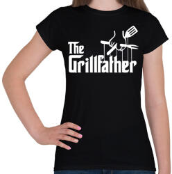 printfashion The grillfather - white - Női póló - Fekete (13686304)