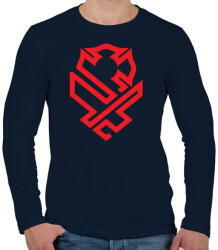 printfashion Firefighter badge - Férfi hosszú ujjú póló - Sötétkék (854541)
