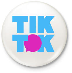 printfashion TikTok komment - Kitűző, hűtőmágnes - Fehér (3088981)