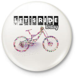 printfashion Bringázzunk - Kitűző, hűtőmágnes - Fehér (3074171)