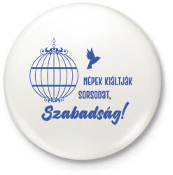 printfashion Radnóti Miklós - Népek kiáltják sorsodat - Kitűző, hűtőmágnes - Fehér (6613834)