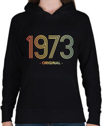 printfashion 1973 - Női kapucnis pulóver - Fekete (11982093)