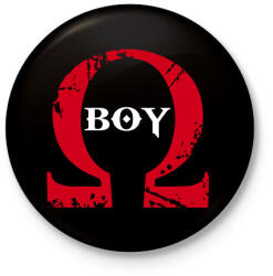 printfashion GOW BOY - Kitűző, hűtőmágnes - Fekete (3100149)