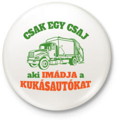 printfashion Csak egy csaj - Kitűző, hűtőmágnes - Fehér (16171547)