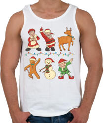 printfashion Karácsonyi csapat - Férfi atléta - Fehér (5627733)