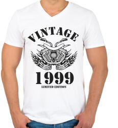 printfashion 1999 - Férfi V-nyakú póló - Fehér (6222578)