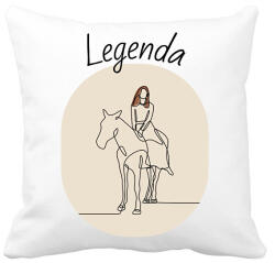 printfashion Legenda - Lovas minta - Párnahuzat, Díszpárnahuzat - Fehér (6326952)
