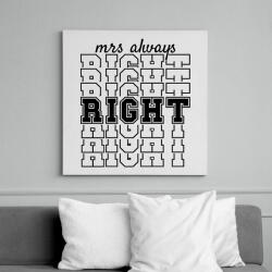 printfashion Mrs always right páros 1 - Vászonkép - Fehér (6639927)
