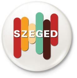 printfashion Szeged - színes - Kitűző, hűtőmágnes - Fehér (7138186)