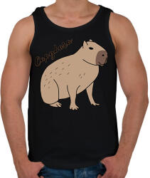 printfashion Capybara - Férfi atléta - Fekete (13585120)
