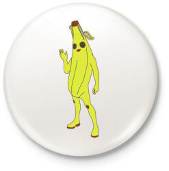 printfashion Banana Skin Fortnite - Kitűző, hűtőmágnes - Fehér (3082461)