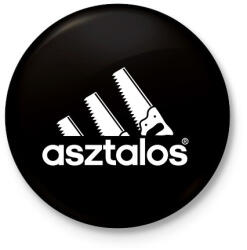 printfashion Asztalos - Kitűző, hűtőmágnes - Fekete (3095587)
