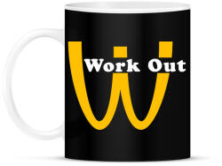 printfashion McDonalds Work Out - Bögre - Fekete (3559995)