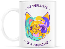 printfashion Francia Bulldog - Bögre - Fehér (9471010)