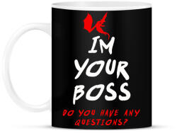 printfashion IM YOUR BOSS - Bögre - Fekete (1762256)