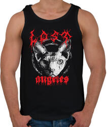 printfashion Death Metal Lost Angeles - Férfi atléta - Fekete (6873472)