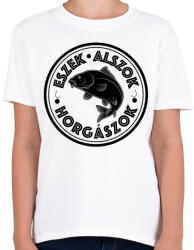 printfashion EszekAlszokHorgaszok-05 - Gyerek póló - Fehér (5252818)