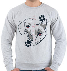printfashion Kutyák és macskák - Férfi pulóver - Sport szürke (2539610)