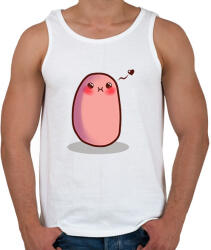 printfashion Krumpli - Férfi atléta - Fehér (14038345)