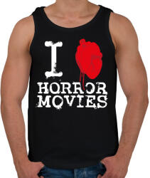 printfashion I love horror movies - Férfi atléta - Fekete (16783077)