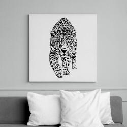 printfashion leopárd - Vászonkép - Fehér (7469992)