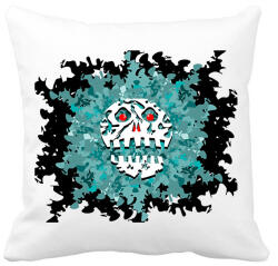 printfashion skull3dnavy - Párnahuzat, Díszpárnahuzat - Fehér (2905776)