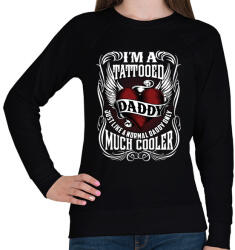 printfashion Tetovált apa - Női pulóver - Fekete (5077350)
