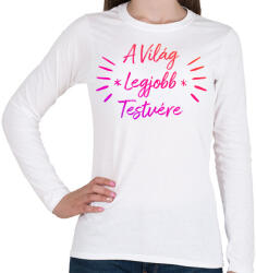 printfashion Testvér - Női hosszú ujjú póló - Fehér (11404063)