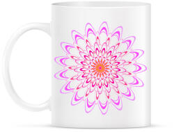 printfashion Chrysanthemum - rózsaszín - Bögre - Fehér (15195016)