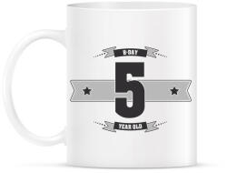 printfashion b-day-05-dark-lightgrey - Bögre - Fehér (790506)