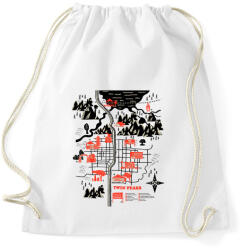 printfashion Welcome to twinpeaks - Sportzsák, Tornazsák - Fehér (241554)