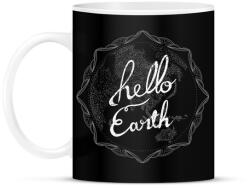 printfashion HELLO FÖLD - Bögre - Fekete (793422)