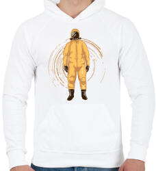 printfashion Védőfelszerelés - Férfi kapucnis pulóver - Fehér (5198748)