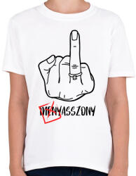 printfashion Menyasszony VS Asszony - Lánybúcsús póló minta - Gyerek póló - Fehér (13174222)