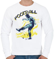 printfashion Football sport - Férfi pulóver - Fehér (5606619)